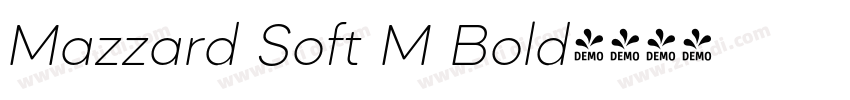 Mazzard Soft M Bold字体转换
